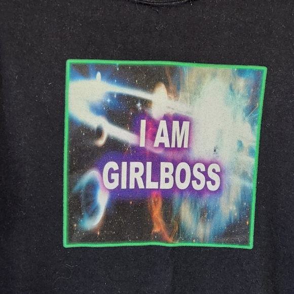 Affirmations GIRLBOSS Classic Crew Neck Graphic T-Shirt Tee Self Hypnosis Merch - Picture 4 of 8